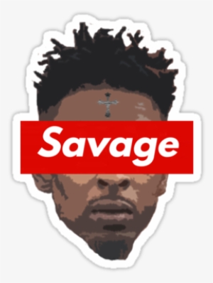Sticker,375×360 - U1 - Issa 21 Savage Background #4381670