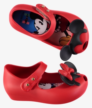 Mini Ultragirl Minnie & Mickey Mouse 'ears' Pumps Red - Mickey Mouse #4382465
