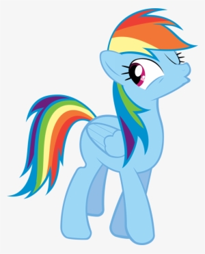 Duckface, Rainbow Dash, Safe, Simple Background, Transparent - Rainbow Dash Wink Gif #4382858