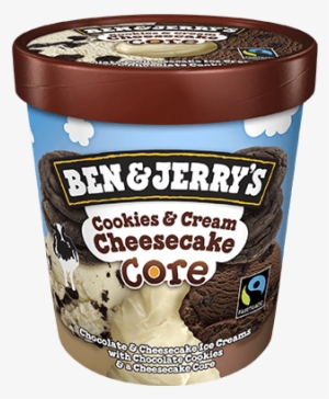Cookies & Cream Cheesecake Core Pint - Ben And Jerrys Cookies And Cream Core #4382900