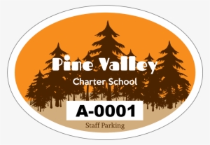 Pine Tree Oval School Hang Tag Parking Permit - Stiff Little Spinners - Vinyl Lp #4382990