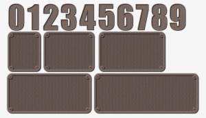 This Free Icons Png Design Of Metal Numbers And Backgrounds - Number #4383089