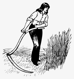 Woman With Scythe #4383212