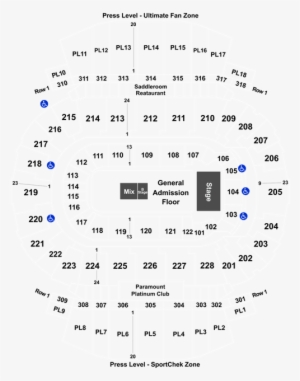 Saddledome Map Section 104 Row 22 #4383795