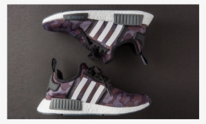 Mens Bape X Adidas Nmd R1 Black Camo Trainer - Bape X Adidas Women #4384130