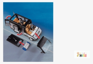 Previous Next - Playmobil 6043 - City Action - Police Van With Lights #4385133