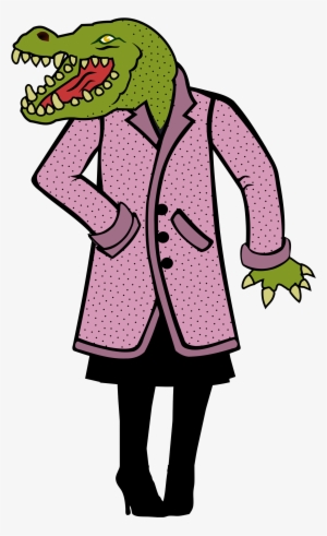 This Free Icons Png Design Of Stylish Lizard Person - Lizard In A Coat #4386415