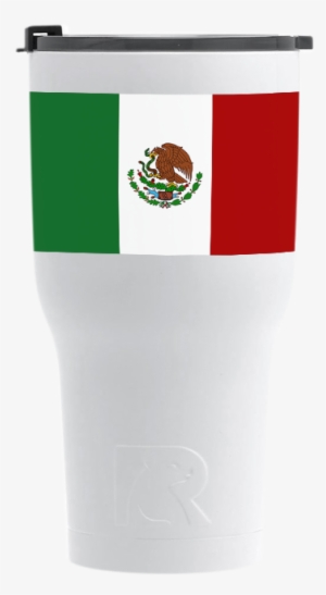 White Tumbler - Flag Of Mexico #4387420