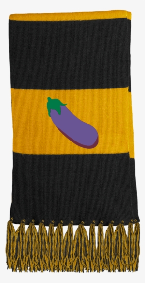 Eggplant Emoji Sta02 Sport-tek Fringed Scarf - Hey Batter Batter - Scarves #4387716