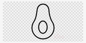 Avocado Outline Drawing Clipart Avocado Drawing Clip - Toilet Sign No Background #4388680
