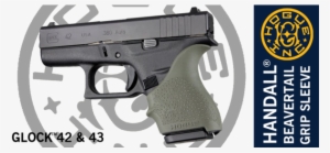 Hogue Handall® Beavertail Grip Sleeve For Glock® 42, - Hogue Beavertail Grip Glock 43 #4391094