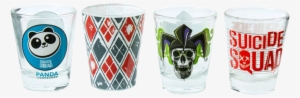 Suicide - Suicide Squad - Logos Shot Glass Set #4391601