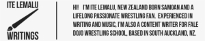 I'm A New Zealand Born Samoan, And A Lifelong Wrestling - Circle #4392115