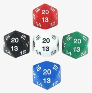 Assorted 30mm D20 Countdown In Tube #4392969