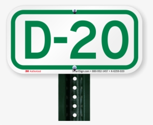 Parking Space Sign D-20 - Reflective Aluminum No Parking Sign, Small, 12" X 6" #4393329