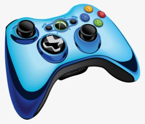 Xbox 360 Controller Game Controller Joystick Video - Controles De Xbox 360 Azul #4393400