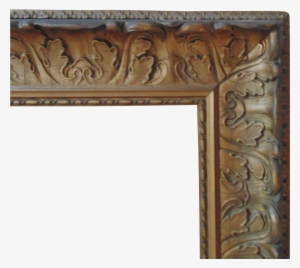 Old Wood Frame Png - Antique Wood Leaf Frame #4393937