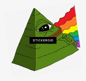 Illuminati Pepe Pride - Redbubble Illuminati Pepe - Dark Side Of The Pepe. #4395308