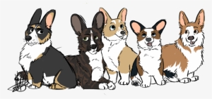 Drawn Corgi Transparent - Pembroke Welsh Corgi #4395937