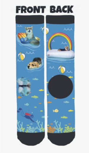 Zero The Corgi Summer Crew Socks - Socks Front And Back #4396032