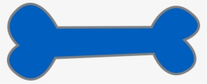 Blue Dog Bone Png Vector Royalty Free - Blue Dog Bone Clipart #4396385