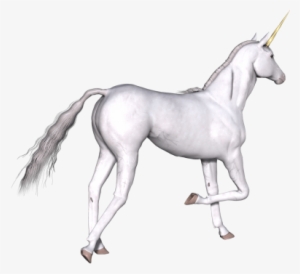 Full White Unicorn Right Leg Up - Unicorn #4396517