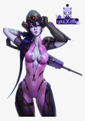 35.5 X 23.5 Inch Framed Overwatch Widowmaker Large #4397972