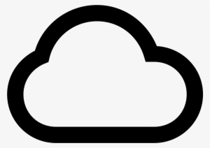 It Is A Very Simplified Looking Cloud - Icono De Nube Png #4398959
