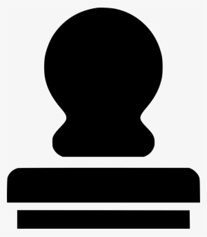 Png File - Stamp Icon Black #4398992