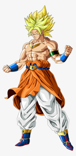 Goku E Broly Si Fondono In Karoly - Topper De Bolo Dragon Ball #4399357