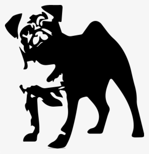 Home Coffee The Laughing Pug - Pug Black And White Png #4399875