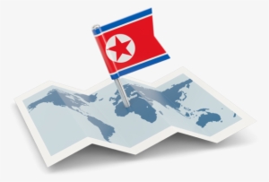 North Korea Map Flag - Philippine Map With Pin #440239