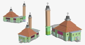 Masjid Drawing Illustration - Menara Masjid 3d #440407