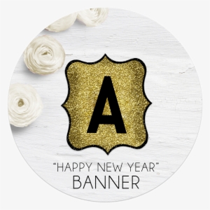 Happy New Year Banner Letters - Emblem #440408