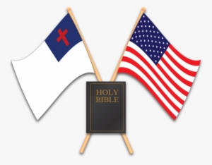 Christian Artwork Songer Consulting - American Flag And Christian Flag Together #440795