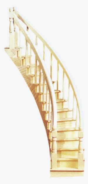 Assembled Curved Staircase - Stairs #441379