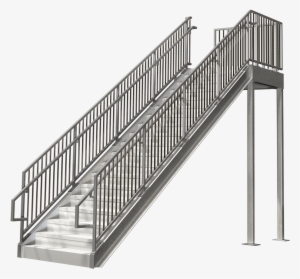 Commercial Stairs - Steel Stair Png #441400