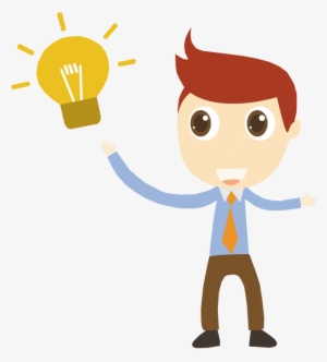 Cartoon Businessman With Idea - Cartoon #441624