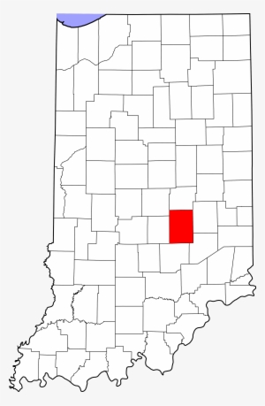 Map Of Indiana Highlighting Shelby County - Columbus Indiana On Map #442230
