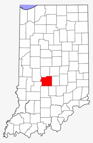 Map Of Indiana Highlighting Morgan County - Columbus Indiana On Map #442365