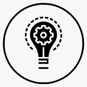 Amazing Bulb Idea Imagination Light Innovation Setting - Cog With A Lightbulb #442522