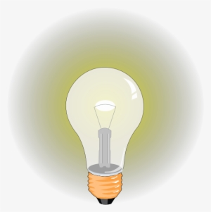 Glow Clipart Buld - Light Bulb Gif Png #442986