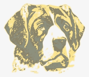 Vintage Dog - Dog Face Portrait T-shirt #443038