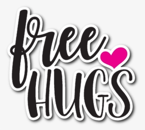 Free Hugs Vinyl Die Cut Sticker - Die Cutting #443171