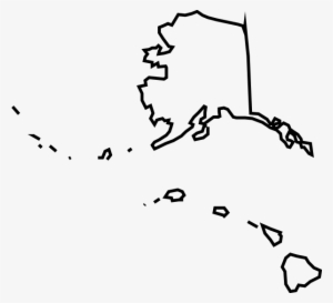 Clip Library Alaska Vector - Blank Map Of Alaska And Hawaii #443352