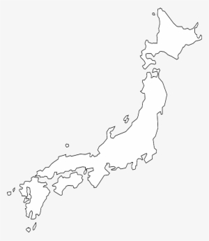 Japan - Japan Map White Png #444108