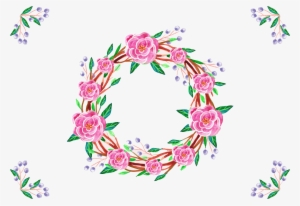 Jpg Transparent Download Japanese Flower Watercolor - Border Design With Calligraphy #444718