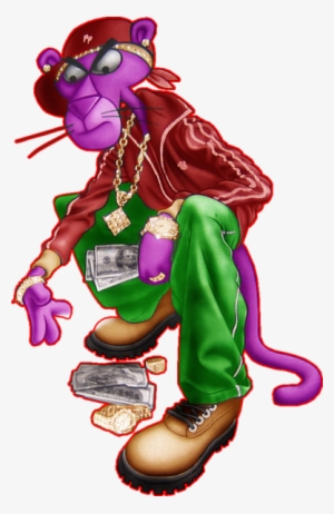 Pink Panther Gangsta - Pink Panther Cartoon Gangster #444847
