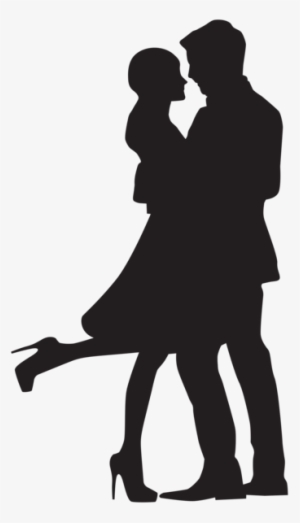 Couple In Love Silhouette Png Clip Art - Love Silhouette Of Couple ...