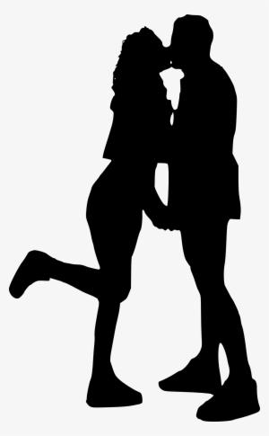 Love Couple Silhouette - Transparent Couple Laughing Silhouette - Free ...